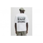 Jack And Jones Jjwobly Ανδρικό Κοντομάνικο T-Shirt Λευκό