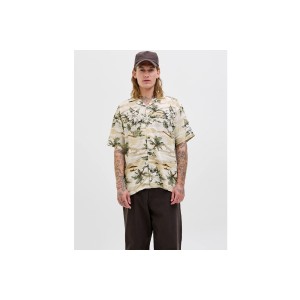 Jack And Jones Jprbluhendrix Print Πουκάμισο Κοντομάνικο Ανδρικό (12278994 SILVER LINING)