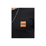 Jack And Jones Ανδρικό Κοντομάνικο T-Shirt Μαύρο