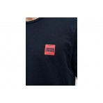 Jack And Jones Ανδρικό Κοντομάνικο T-Shirt Μπλε Σκούρο