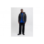 Jack And Jones Ανδρικό Μπουφάν Puffer με Κουκούλα Μαύρο