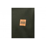 Jack And Jones Ανδρική Μακρυμάνικη Μπλούζα με Λαιμόκοψη Κυπαρισσί