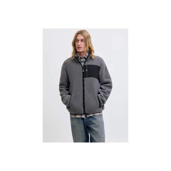 Jack And Jones Jjthatcher Ζακέτα Fleece Ανδρική (12279290 CASTLEROCK)
