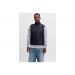 Jack And Jones Ανδρικό Αμάνικο Μπουφάν Μαύρο