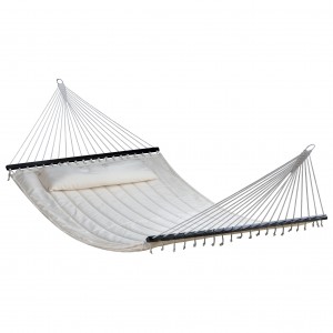 Escape Camping Αιώρα Με Ξύλο Διπλή Μπεζ (12325)