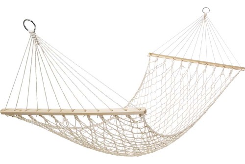 Escape Camping Αιώρα Δικτυωτή Βαμβακερή Μονή Με Ξύλο 200X80Cm (12333)