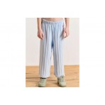 Body Talk Terry Stripes Mini Me Παιδικό Ψηλόμεσο Παντελόνι Κάπρι Γαλάζιο