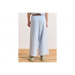 Body Talk Terry Stripes Mini Me Παιδικό Ψηλόμεσο Παντελόνι Κάπρι Γαλάζιο