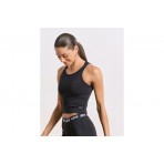 Body Talk Γυναικείο Αμάνικο Crop Top Μαύρο