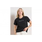 Body Talk Γυναικείο Κοντομάνικο T-Shirt Μαύρο