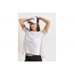 Body Talk Γυναικείο Κρουαζέ Κοντομάνικο T-Shirt Λευκό