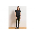 Body Talk Mesh Γυναικείο Κοντομάνικο T-Shirt Μαύρο