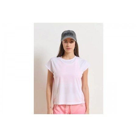 Body Talk Mesh Γυναικείο Κοντομάνικο T-Shirt Λευκό