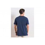 Body Talk Ανδρικό Κοντομάνικο T-Shirt Μπλε Σκούρο