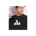 Body Talk Ανδρικό Κοντομάνικο T-Shirt Μαύρο