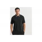 Body Talk Polo Ανδρικό Κοντομάνικο T-Shirt Μαύρο