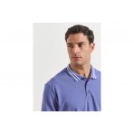 Body Talk Polo Ανδρικό Κοντομάνικο T-Shirt Μωβ
