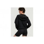 Body Talk Scuba Γυναικεία Πολυεστερική Ζακέτα με Κουκούλα Μαύρη