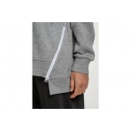 Body Talk Γυναικεία Μακρυμάνικη Μπλούζα με Λαιμόκοψη Γκρι