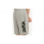 Body Talk Logo Παιδική Αθλητική Βερμούδα Γκρι