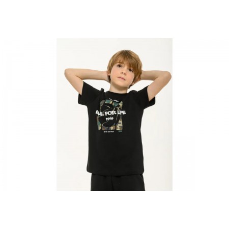 Body Talk Παιδικό Κοντομάνικο T-Shirt Μαύρο