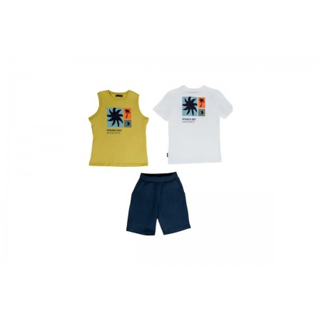 Body Talk Σετ T-Shirt-Αμάνικο-Βερμούδα 3-Τεμάχια 
