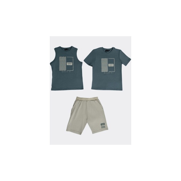 Body Talk Σετ T-Shirt-Αμάνικο-Βερμούδα 3-Τεμάχια (1261-755399-00269)