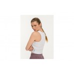 Body Talk Γυναικείο Αμάνικο Crop Top Λευκό