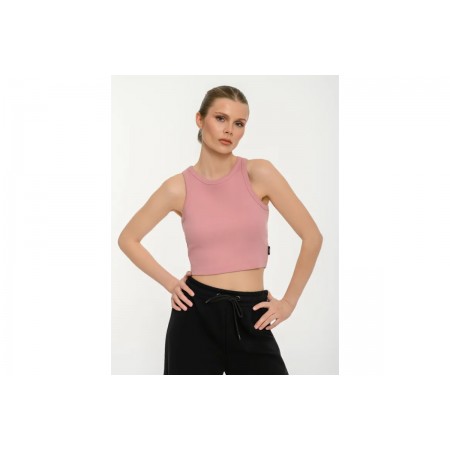 Body Talk Crop Top Αμάνικο Γυναικείο 