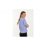Body Talk Γυναικείο Κοντομάνικο Cropped T-Shirt Λιλά