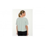 Body Talk Γυναικείο Κοντομάνικο T-Shirt Μέντα