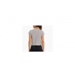 Body Talk Γυναικείο Κοντομάνικο T-Shirt Γκρι