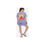 Body Talk Γυναικείο Κοντομάνικο T-Shirt Λιλά