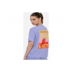 Body Talk Γυναικείο Κοντομάνικο T-Shirt Λιλά