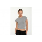 Body Talk Modal Blend Crop Top Κοντομάνικο Γυναικείο (1261-907528-00509)
