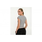 Body Talk Modal Blend Crop Top Κοντομάνικο Γυναικείο (1261-907528-00509)
