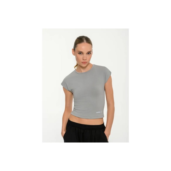 Body Talk Modal Blend Crop Top Κοντομάνικο Γυναικείο (1261-907528-00509)