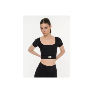 Body Talk Crop Top Κοντομάνικο Γυναικείο (1261-908124-00100)