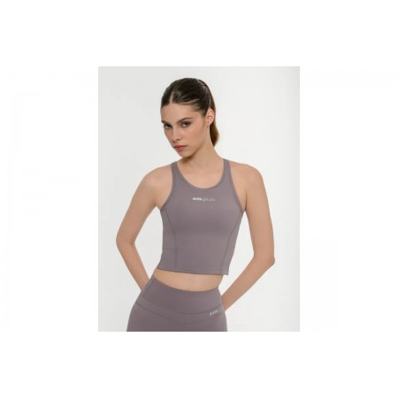 Body Talk Crop Top Αμάνικο Γυναικείο 
