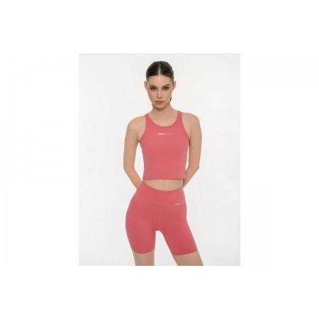 Body Talk Crop Top Αμάνικο Γυναικείο 