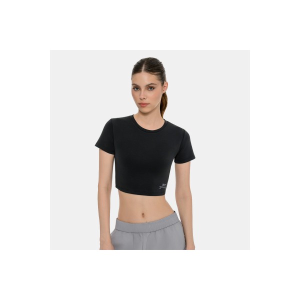 Body Talk Crop Top Κοντομάνικο Γυναικείο (1261-908920-00100)