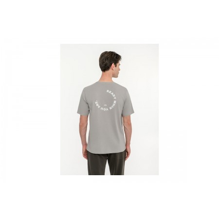 Body Talk Ανδρικό Κοντομάνικο T-Shirt Γκρι