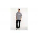 Body Talk Ανδρικό Κοντομάνικο T-Shirt Γκρι
