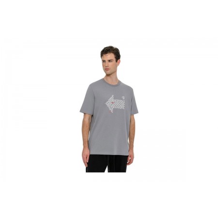 Body Talk Ανδρικό Κοντομάνικο T-Shirt Γκρι