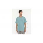 Body Talk Geometry Ανδρικό Κοντομάνικο T-Shirt Τυρκουάζ