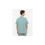 Body Talk Geometry Ανδρικό Κοντομάνικο T-Shirt Τυρκουάζ