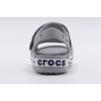Crocs Crocband Βρεφικά-Παιδικά Σανδάλια Γκρι, Μπλε Σκούρο, Λευκά