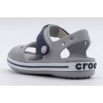 Crocs Crocband Βρεφικά-Παιδικά Σανδάλια Γκρι, Μπλε Σκούρο, Λευκά