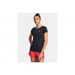 Under Armour HeatGear Armour Γυναικείο Κοντομάνικο T-Shirt Μαύρο