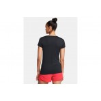 Under Armour HeatGear Armour Γυναικείο Κοντομάνικο T-Shirt Μαύρο